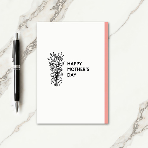 Line Art Mothers Day Card