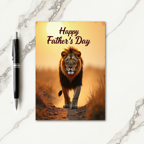 Lion King Fathers Day Card