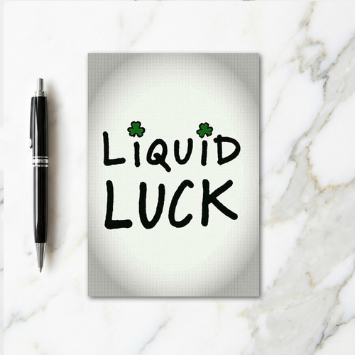 Liquid Luck Clover Card