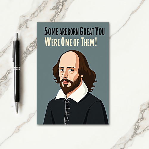 Literary Birthday Portrait Card