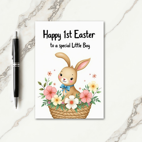 Little Boy Easter First Year Card