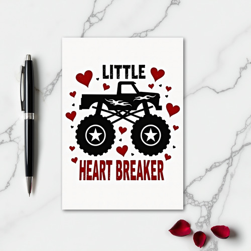 Little Heart Breaker Truck Card