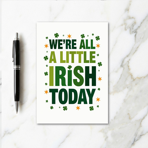 Little Irish Today Happy Card