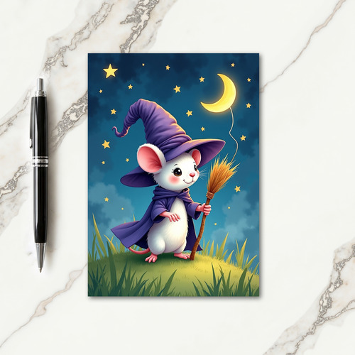 Little Mouses Magical Night Card thumbnail