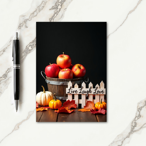 Live Laugh Love Harvest Card