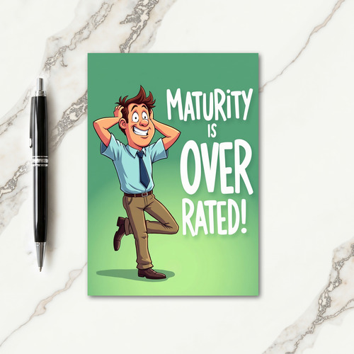 Lively Mans Birthday Card