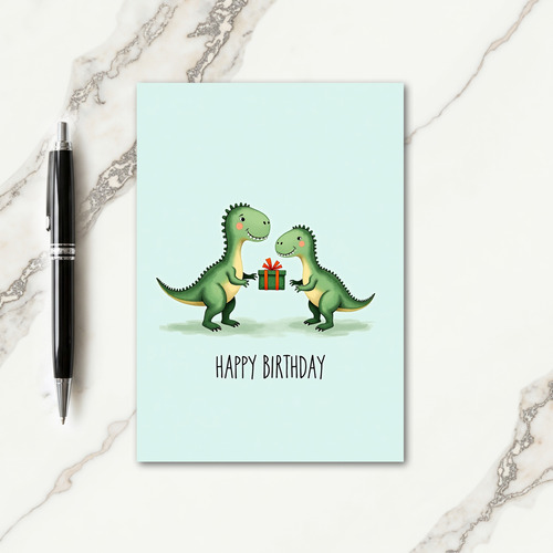 Lizard Gift Birthday Card