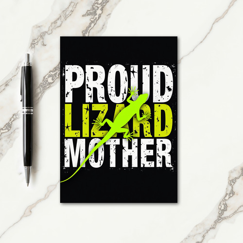 Lizard Loving Mothers Day Card