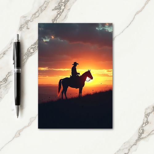 Lone Rider Fathers Day Vista Card