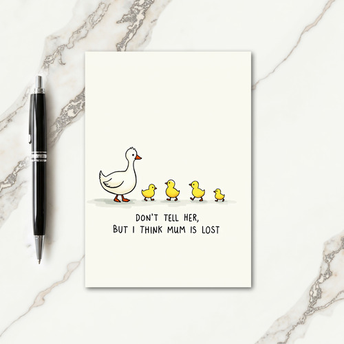 Lost Mum Funny Kids Card