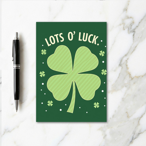 Lots O Luck Clover Card