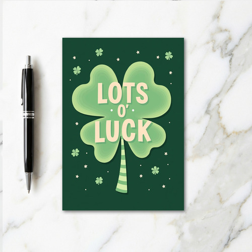 Lots O Luck Glitter Texture Card