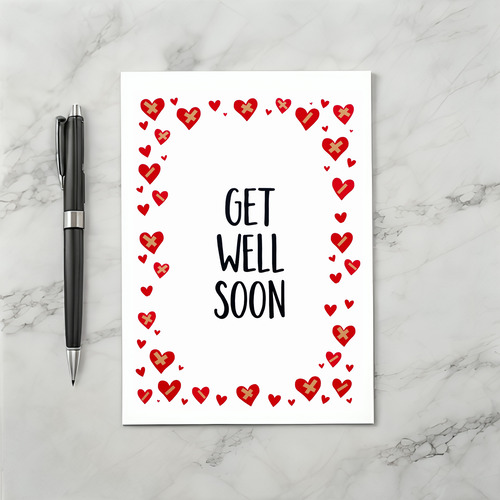 Lots of Hearts Get Well Soon Card