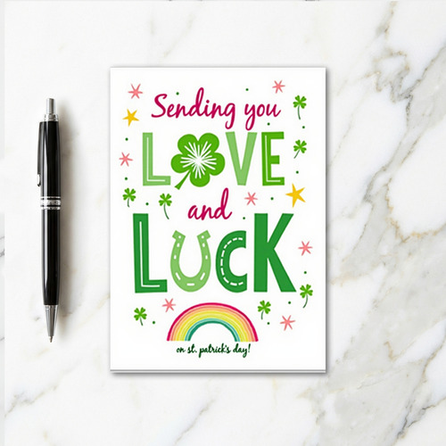 Love And Luck St Patricks Day Card