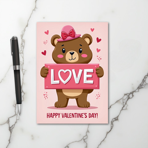 Love Bear Valentines Card