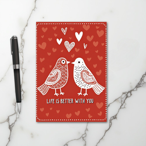 Love Birds Better With You Card
