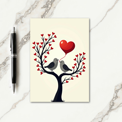 Love Birds Birthday Card