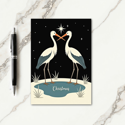 Love Birds Christmas Card