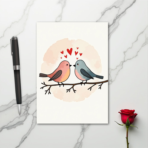 Love Birds Couple Card