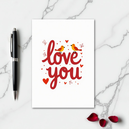 Love Birds Greeting Card