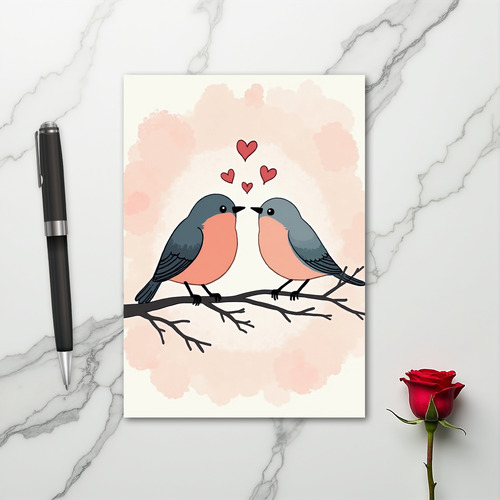 Love Birds Valentine Card