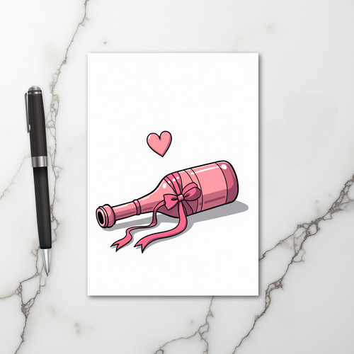 Love Bottle Message Card