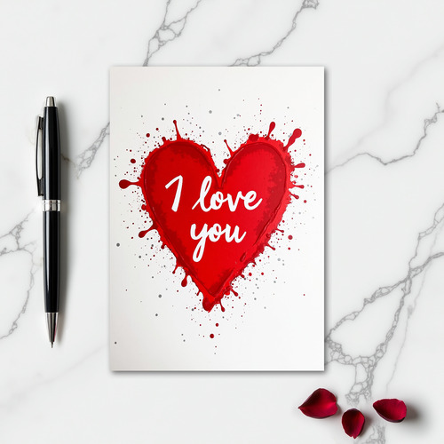 Love Burst I Love You Card