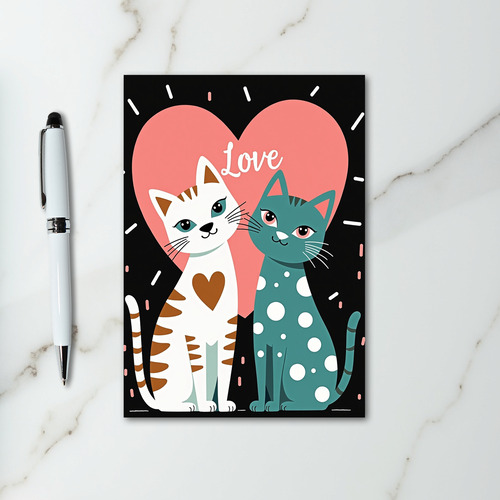 Love Cats Polka Dot Card