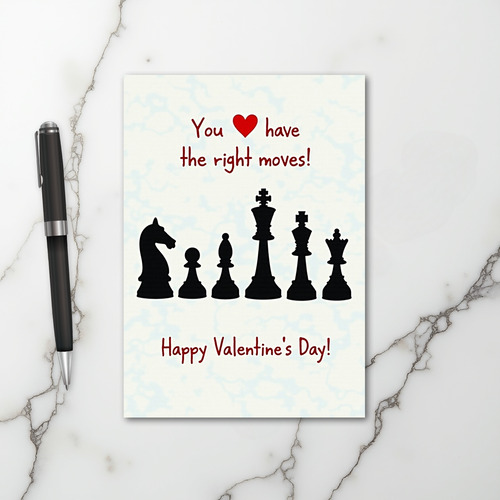Love Chess Right Moves Card