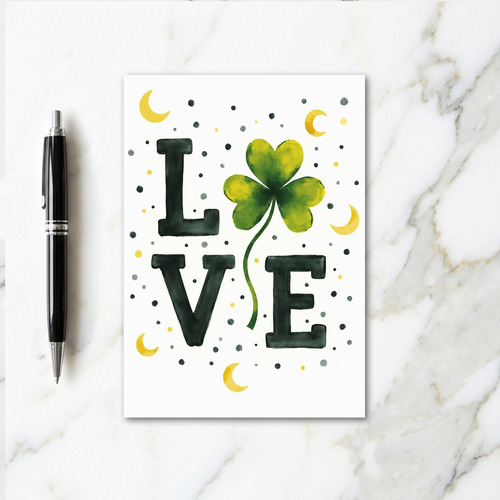 Love Clover Art Card