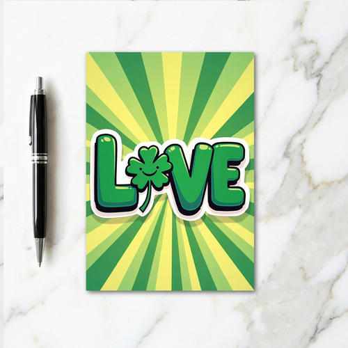 Love Clover Graphic Card
