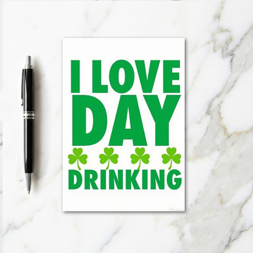 Love Day Drinking St Patricks Card