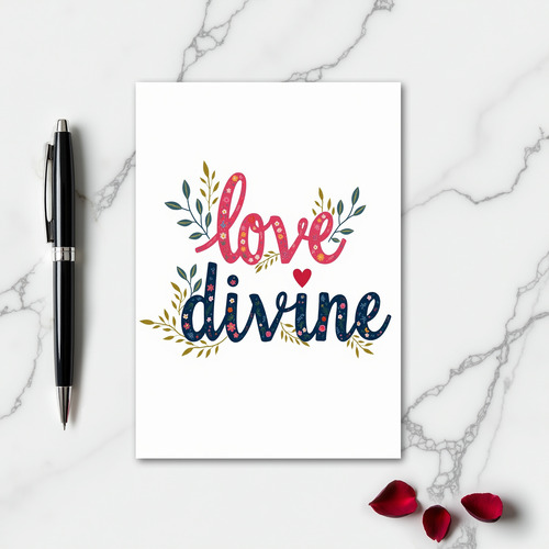 Love Divine Floral Card
