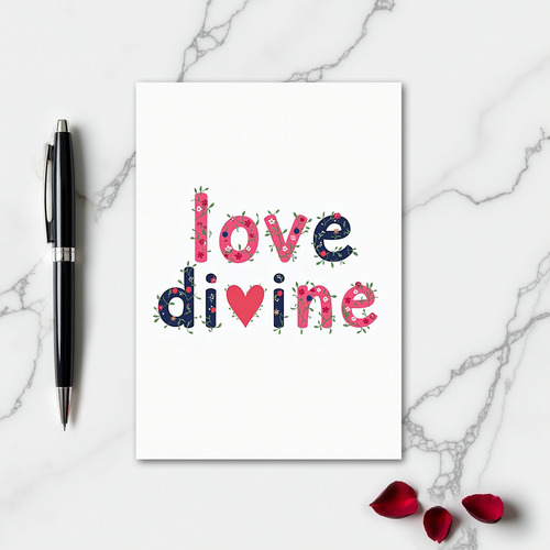 Love Divine Ornamental Card
