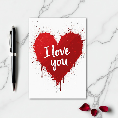 Love Explosion Art Card