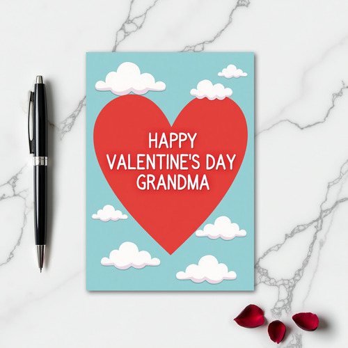 Love For Grandma Valentines Day Card