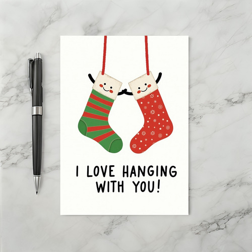 Love Hanging Stockings Card