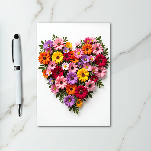Love Heart Flower Card