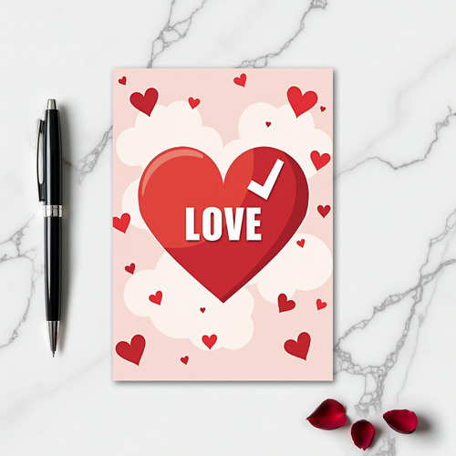 Love Heart Graphic Card
