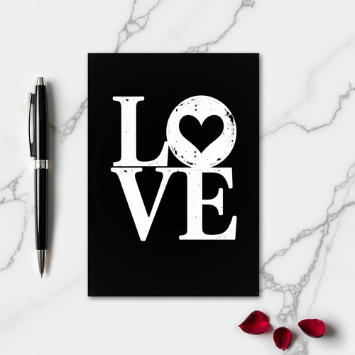 Love Heart Graphic Greeting Card