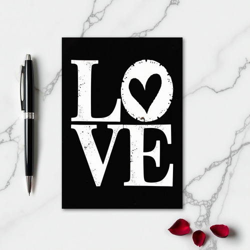 Love Heart Texture Art Card