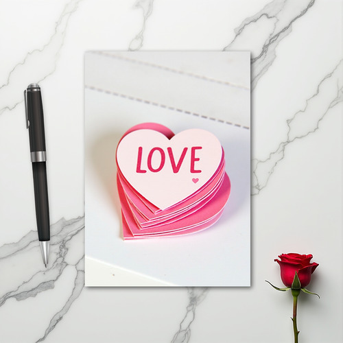 Love Heart Valentine Card