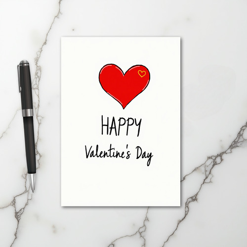 Love Heart Valentines Day Card