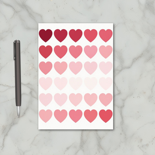 Love Hearts Gradient Card