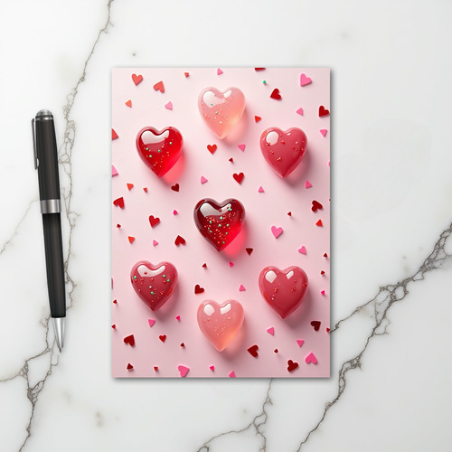 Love Hearts Sweet Valentines Card