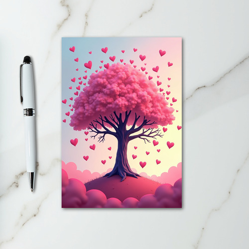 Love Hearts Tree Card