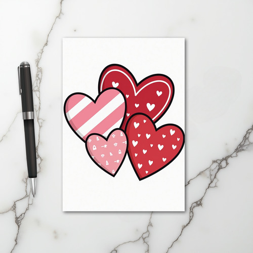 Love Hearts Valentine Card