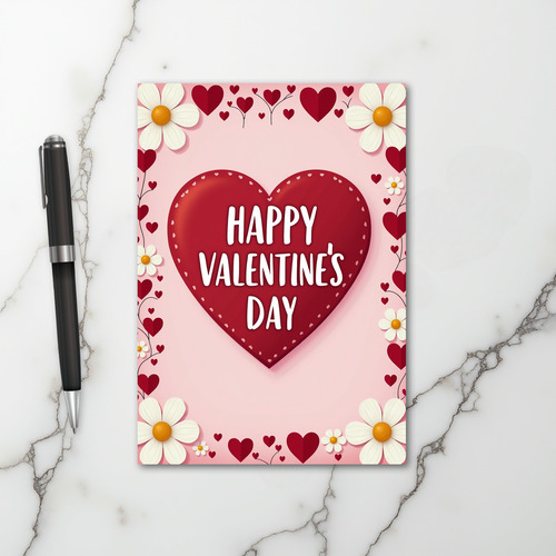 Love Hearts Valentine Day Card