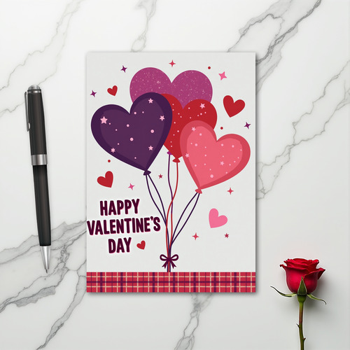 Love Hearts Valentines Day Card