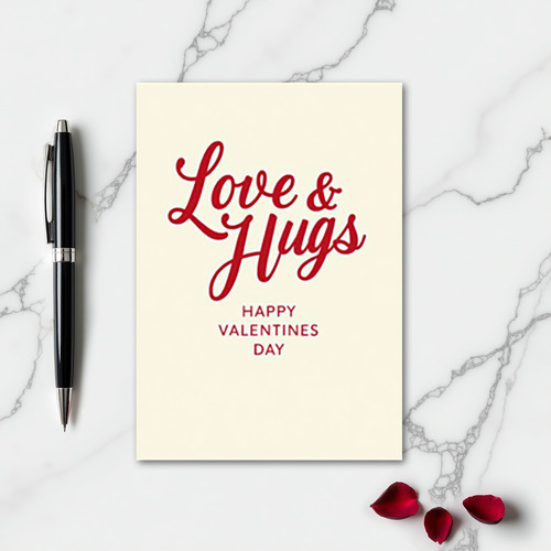 Love Hugs Minimalist Card
